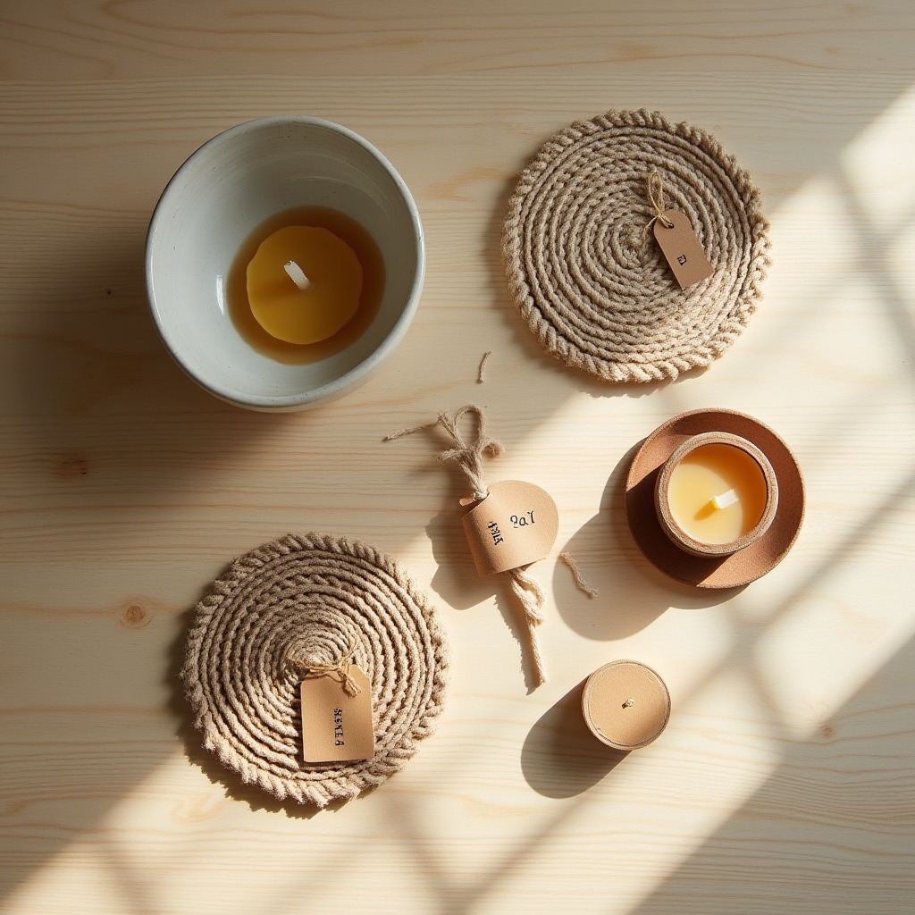 Oggetti artigianali con etichette di prezzo calcolato correttamente